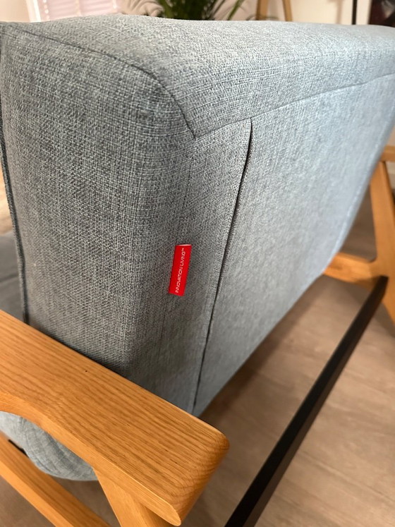 Innovation Splitback-Sessel Frej Hellblau – Innovation Living, Metal, Textile (photo 4 of 8)