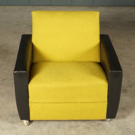 Fauteuils vintage – années 1960 – Skai, Textile (photo 11 of 14)