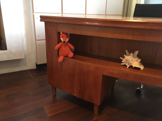 Image 1 of 1930s Pearwood Desk