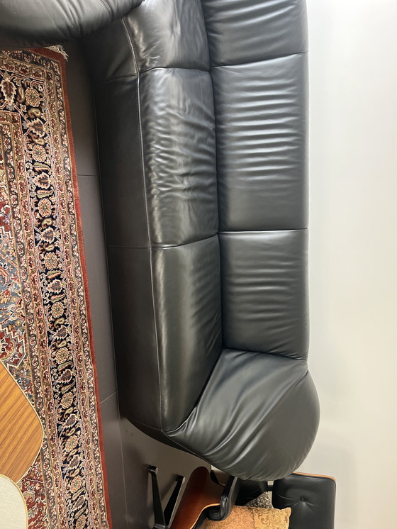 Image 1 of Leolux Gynko de 3 plazas con media esquina en cuero.