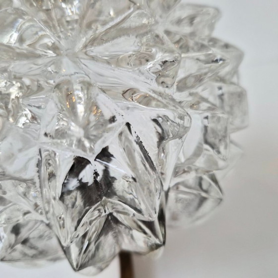 Image 1 of Vintage 1950s Arlus House Pendant Light in Gilded Brass, Metal & Glass