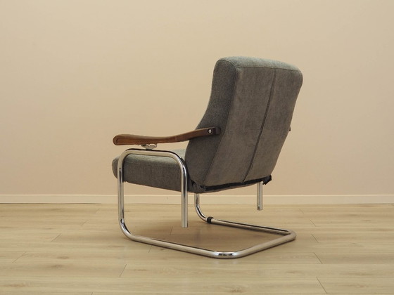 Fauteuil lounge italien avec dossier réglable et accoudoirs en hêtre, années 1970 – Textile, Wood (photo 6 of 20)
