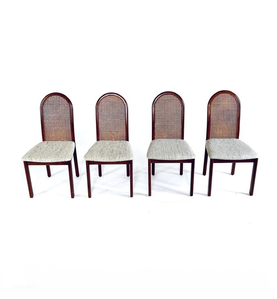 Image 1 of 4x webbing dining chair '70