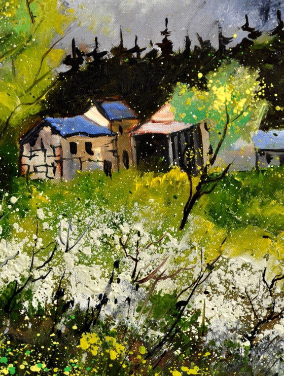 Spring – P. Ladent, Pinturas y dibujos, Canvas (photo 3 of 5)