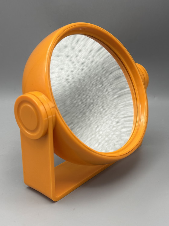 Image 1 of Vintage orange double-sided mirror