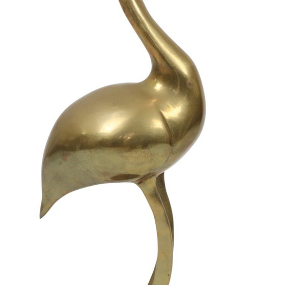 Large Brass Crane Bird XL Hollywood Regency Design 61cm – Decorative Objects (photo 7 of 15)