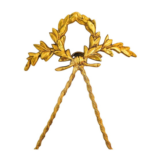 Image 1 of Arte murale in ottone vintage di Saraya Abden – Fatta a mano in Egitto – Piatti in ceramica floreale – 54x26 cm