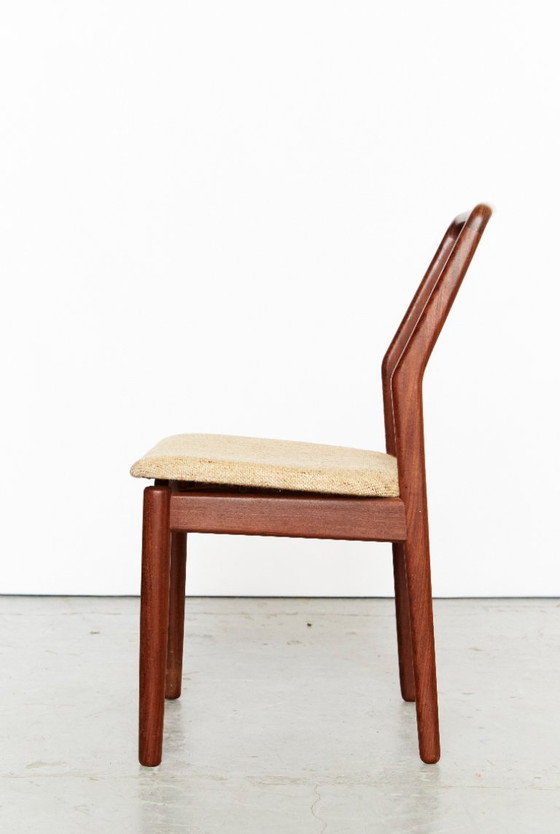 Image 1 of Svend Åge Madsen Teak Dining Chairs for Nørre Broby Maskinsnedkeri