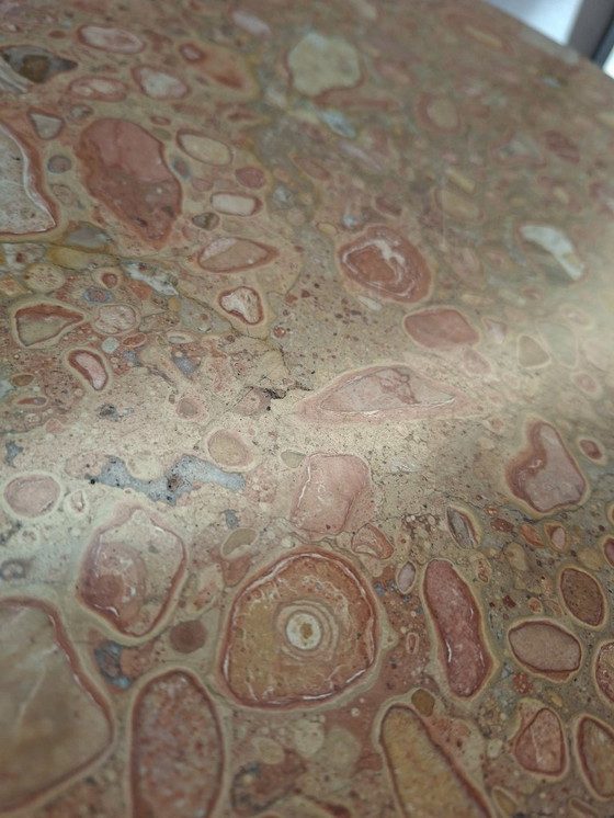 Image 1 of Neoclassical Guéridon in Mahogany and Red Marble, Late 19th Century