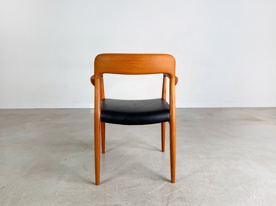 Image 1 of Original Niels Otto Moller chaise à accoudoirs modèle 56 Midcentury