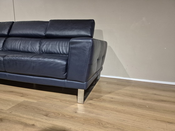 Image 1 of Montel Temptation - Divano angolare - Blu - Pelle - Design