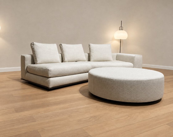 NUEVO Minotti Hamilton Sofá esquinero + Otomana + GARANTÍA, Sofás esquineros, Otro, Metal, Beige, Modern (foto 4 de 12)