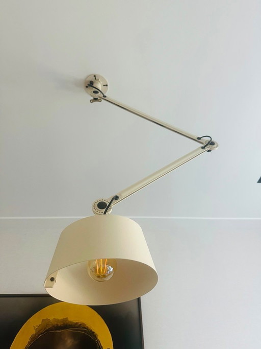 Tonone (two) Bolt ceiling lamps. Double arm. White aluminium.