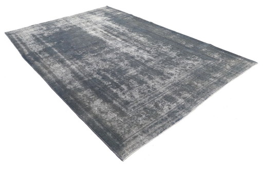 Hand-knotted vintage art rug 193x286
