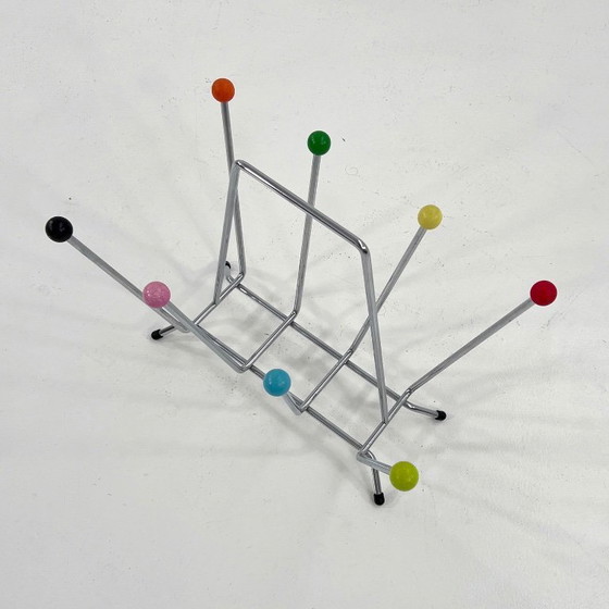 Image 1 of Mehrfarbiger Sputnik-Zeitschriftenhalter, 1970er Jahre