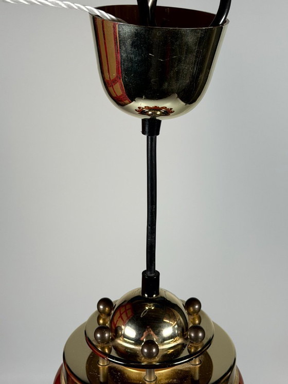 Image 1 of 60er 70er Jahre Peill & Putzler Germany Deckenlampe Glas Space Age Design