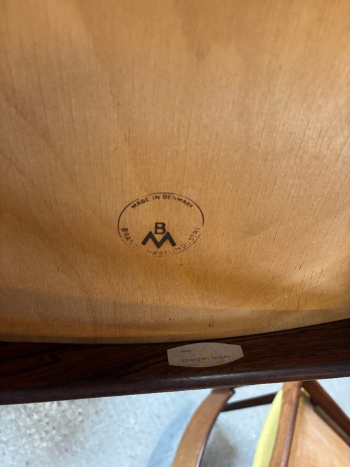 6 Esszimmerstühle aus Palisanderholz – Rosengren Hansen, Dänemark