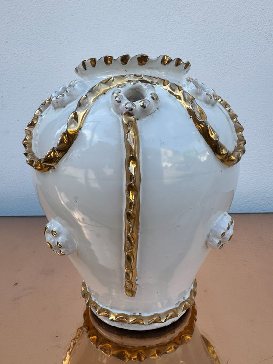 Vaso pique fleurs Émile Tessier Malicorne anni '50 – Vasi, Ceramica (photo 8 of 15)