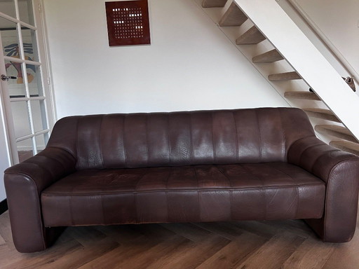 Canapé de salon 3 places De Sede DS 44, extensible, cuir de buffle