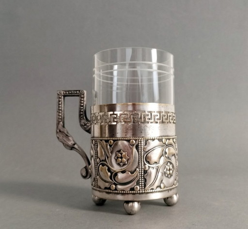 Josef Emanuel Margold wiener werkstatte/art-deco porte-verre à thé 1910 Vienne