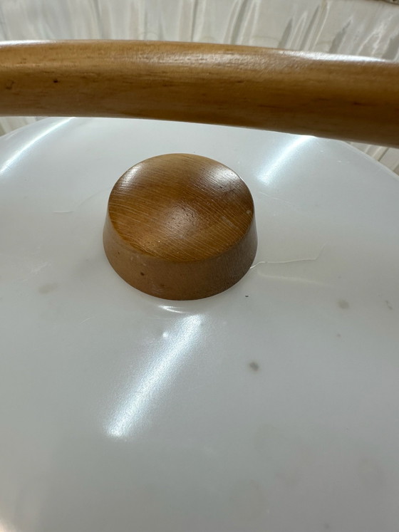 Mid Century Pendant Lamp Temde Teak Danish Design Vintage, Ceiling lights, Wood, Brown (photo 3 of 15)
