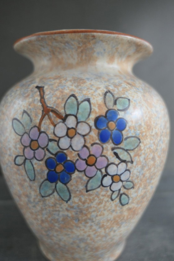 Image 1 of Art Deco A. Dubois vaas pastelkleuren