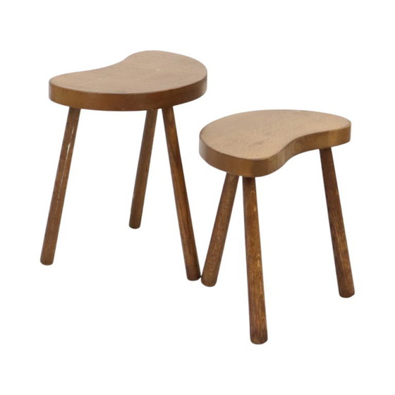 Sgabelli Vintage in Legno Tavolini a Nido a Forma di Rene Legno Massello – Wood (photo 5 of 16)