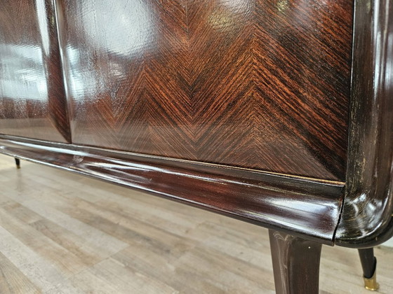 Credenza in mogano con piano in vetro, 1960 – Credenze, Legno (photo 39 of 43)