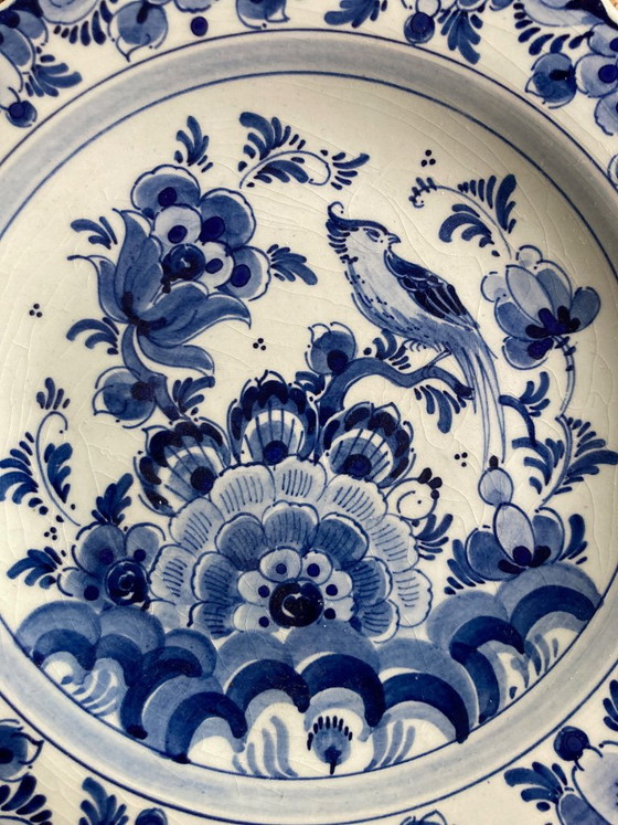 Delfts Blauw Bord Schoonhoven Geschulpte Rand – Tafelwaar, Ceramic (photo 5 of 5)