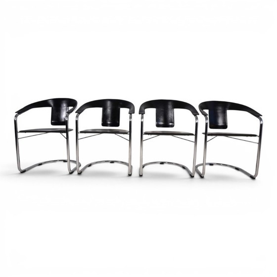 Image 1 of Juego de 4 sillas de comedor de A. Rizzatto para Lo Studio.