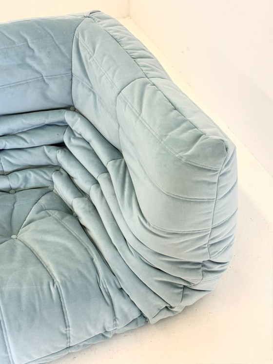 Image 1 of Ligne Roset Togo Eckelement 1-Sitzer in Hellblau