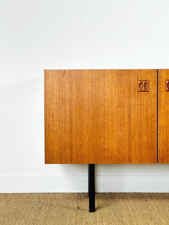Image 1 of Minimalist Scandinavian teak sideboard, 1960