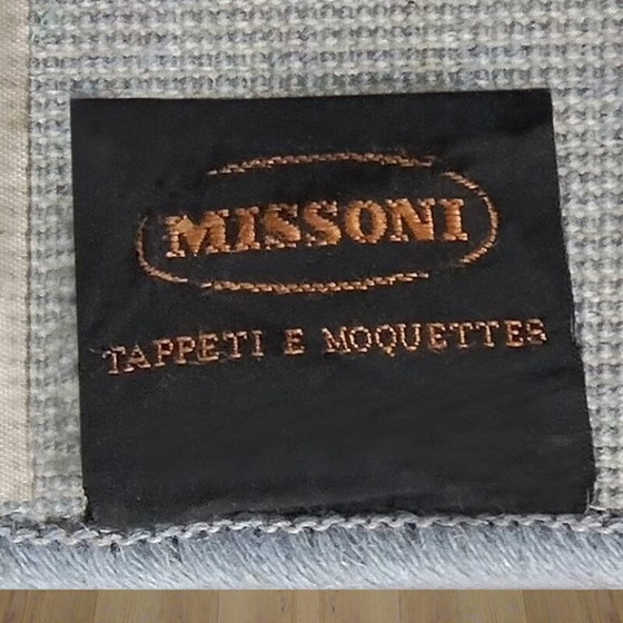 Image 1 of Alfombra de lana Vestor de Missoni para T&J de la década de 1980. Hecha en Italia.