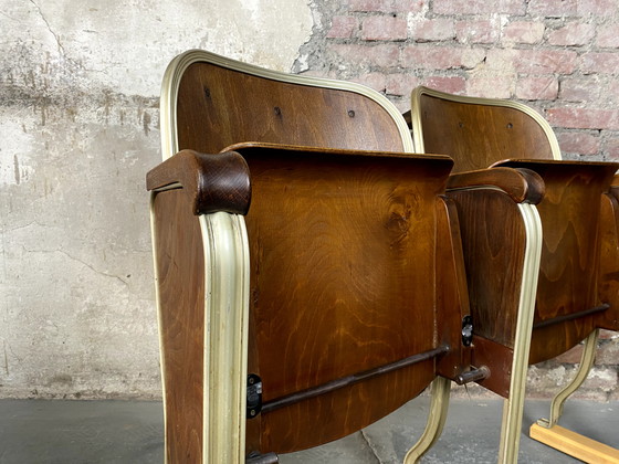 Image 1 of Vintage Mid - Century movie theater chair