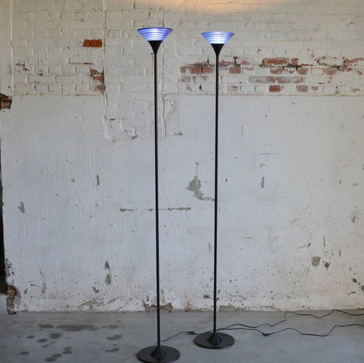 2x Stehleuchte mit Aufwärtsbeleuchtung