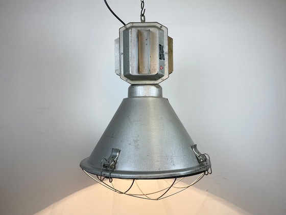 Image 1 of Industriële Poolse fabrieksplafondlamp van Mesko, jaren 90.
