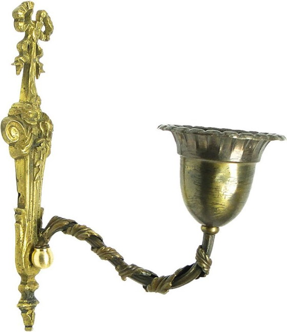 Jugendstil-Wandlampe, Deutschland, 1900er Jahre – Wandleuchten, Brass (photo 10 of 10)