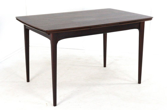 Image 1 of Rosewood rectangular extendable dining table 'Goes' vintage
