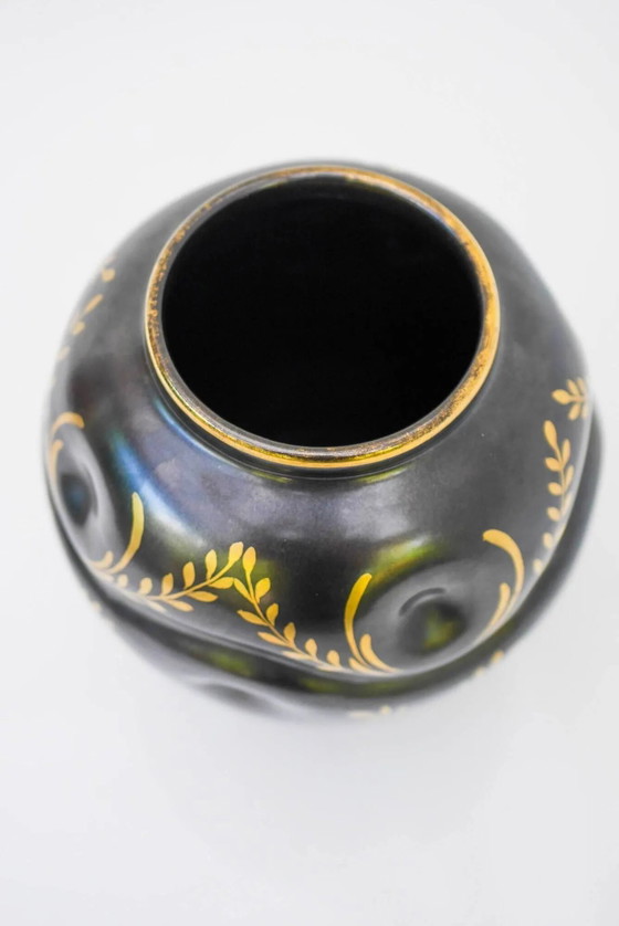 Vaso in Ceramica Art Déco di Harald Östergren, Upsala Ekeby, Svezia, 1935 – Vasi, Porcellana, Art Deco (photo 8 of 14)