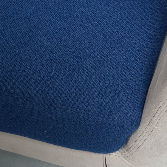 Orangebox Cwtch Bank, 220 X 136 Cm, Grijs / Blauw – Akoestische bank, Metal, Textile (photo 5 of 5)
