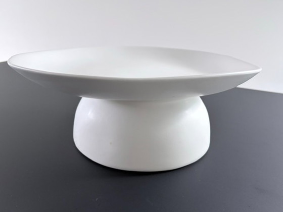 Ciotola Design Bianca su Piedistallo – Forma Organica – Ciotole, Ceramic (photo 4 of 13)