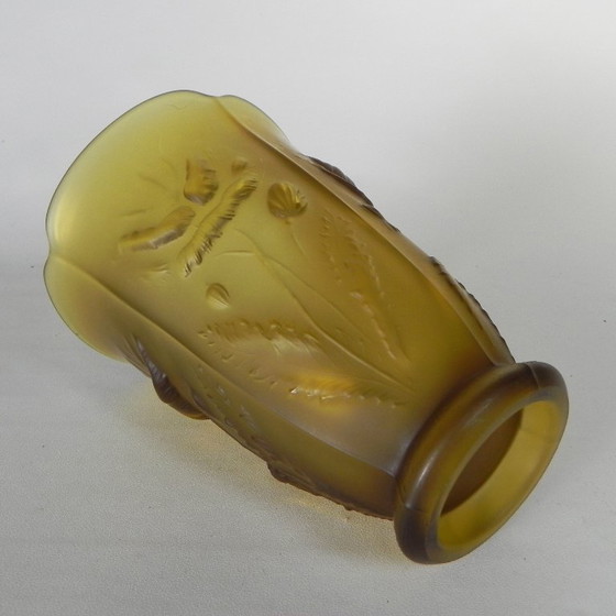 Image 1 of barolac, persglas Inwald vaas, model "Floral" jaren 60