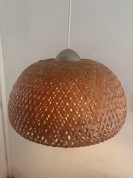 Image 1 of Ikea - Ikea design - Boja - ratan - hanglamp - bamboe - 2000 boho 