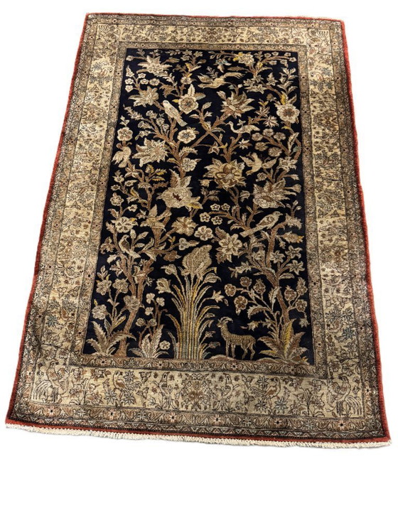Image 1 of Handwoven Persian silk rug