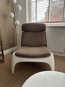 Space Age lounge armchair by Carl Straub reupholstered