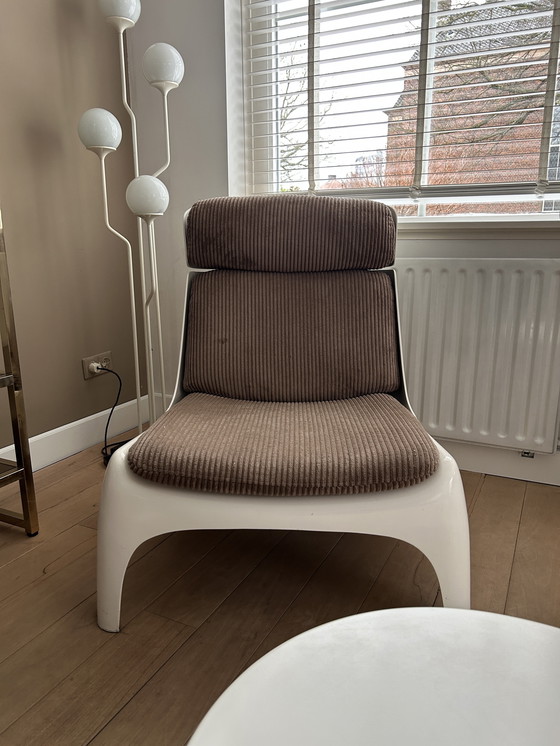 Image 1 of Poltrona lounge Space Age di Carl Straub rivestita