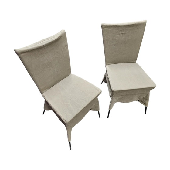 2 x Gerard van den Berg Canvas Esszimmerstuhl – Esszimmerstühle (photo 3 of 12)