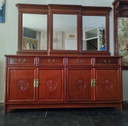 Buffet chinois avec miroir de bar
