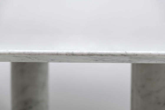 Mario Bellini Italian Carrara Marble Oval Dining Table for Cassina, 70s (photo 8 of 8)