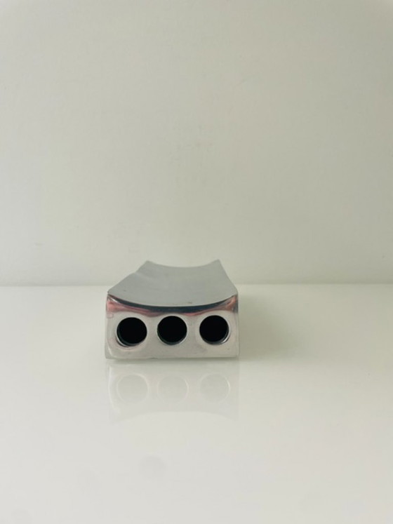 Image 1 of Modern stainless steel design vase with 3 openings